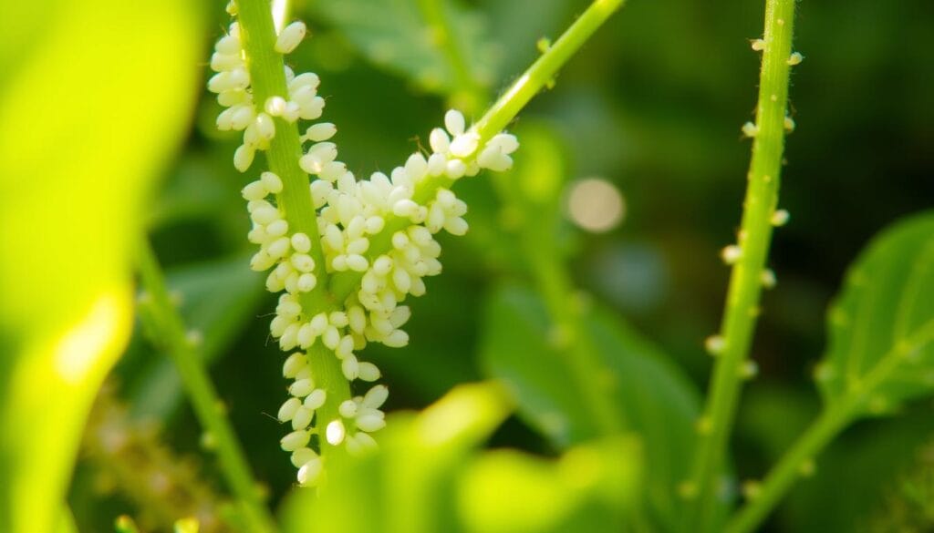 Pucerons sur une plante